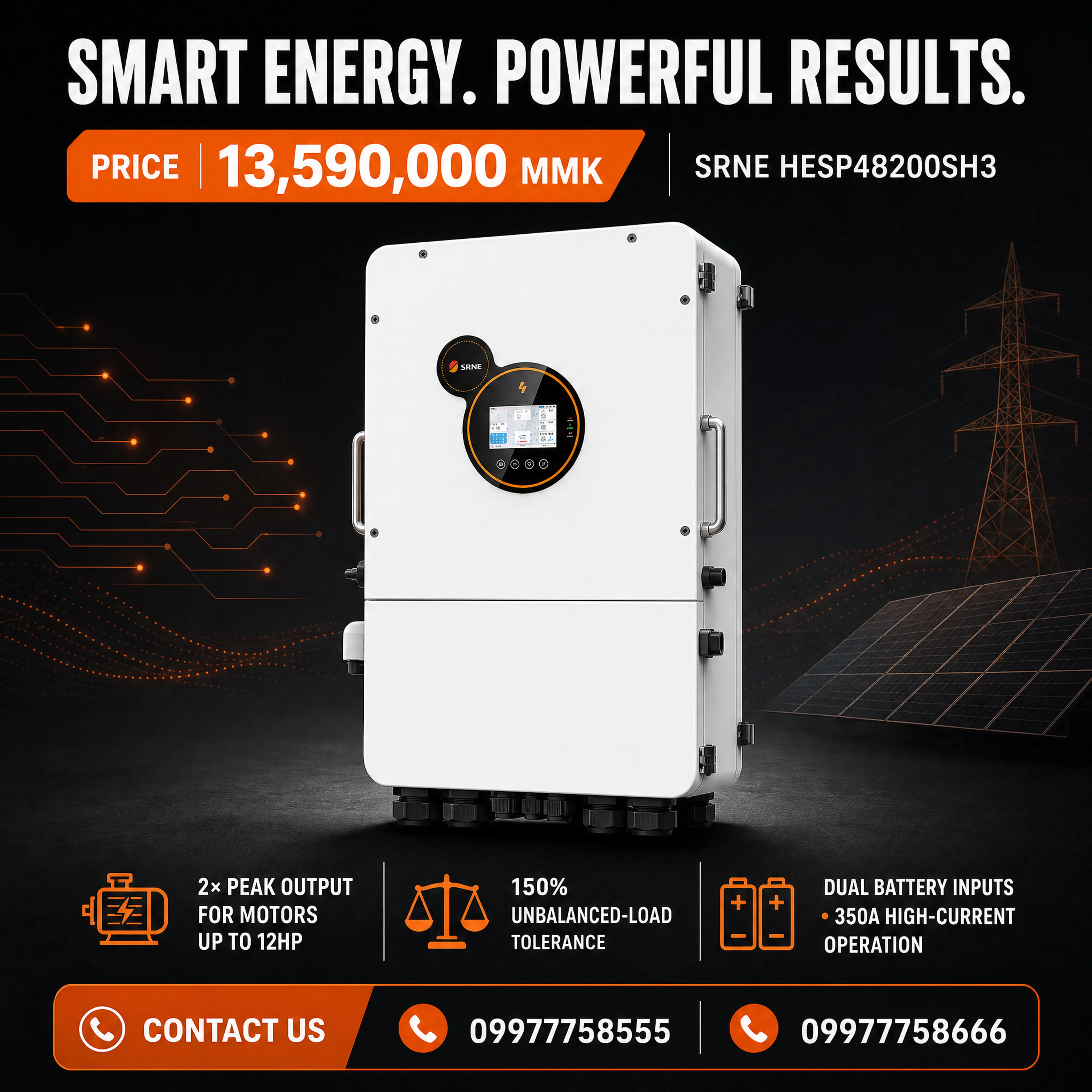 SRNE 20KW Three Phase
